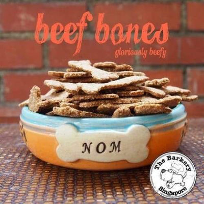 The Barkery Singapore The Barkery Beef Bones Dog Biscuits 100g Dog Food & Treats