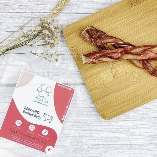 Belly Up Belly Up Odour-Free Beef Braided Dog Chew 6” Dog Food & Treats