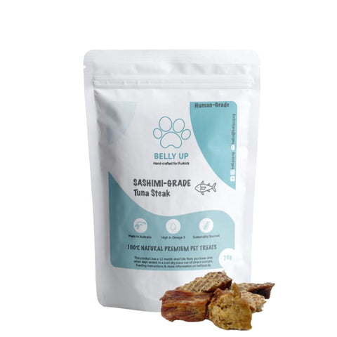 Belly Up Belly Up Sashimi-Grade Tuna Steak Air-Dried Cat & Dog Treats (3 Sizes) Dog Food & Treats