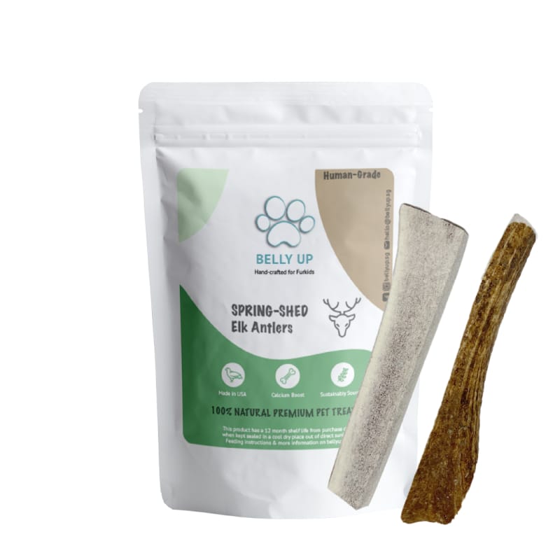 Belly Up Belly Up Spring-Shed Elk Antlers Split Dog Chew (3 Sizes) Dog Food & Treats