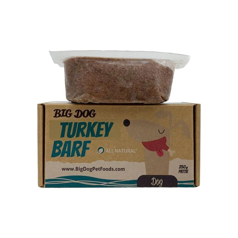 Big Dog Big Dog BARF Turkey Frozen Raw Dog Food 250g Dog Food & Treats