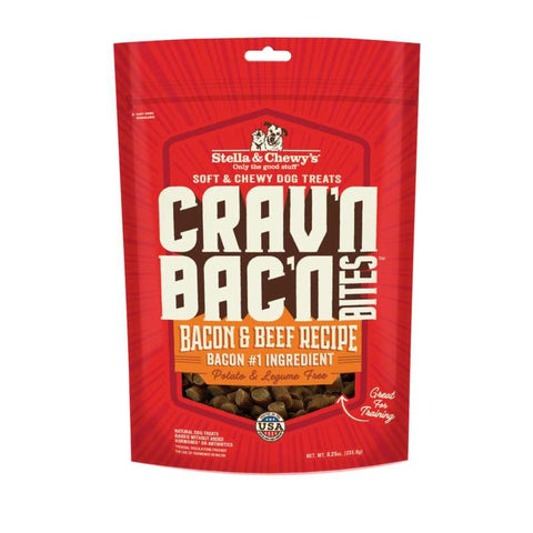 Stella & Chewy’s Stella & Chewy’s Crav’n Bac’n Bites Bacon & Beef Recipe Dog Treats 8.25oz Dog Food & Treats