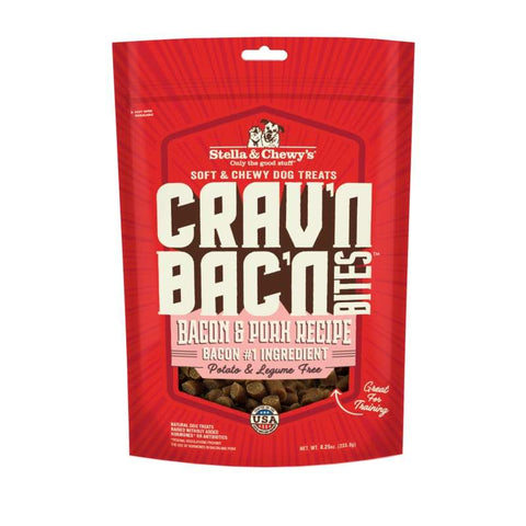 Stella & Chewy’s Stella & Chewy’s Crav’n Bac’n Bites Bacon & Pork Recipe Dog Treats 8.25oz Dog Food & Treats