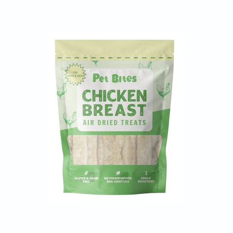 Pet Bites [22% OFF] Pet Bites Chicken Breast Air Dried Cat & Dog Treats 400g Dog Food & Treats