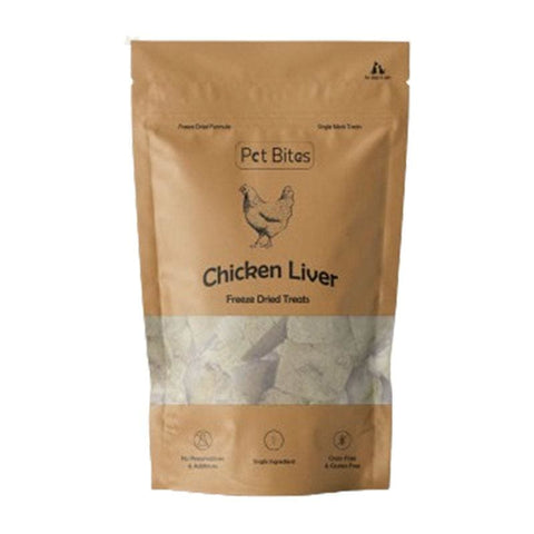 Pet Bites [30% OFF] Pet Bites Chicken Liver Freeze Dried Cat & Dog Treats 80g Dog Food & Treats