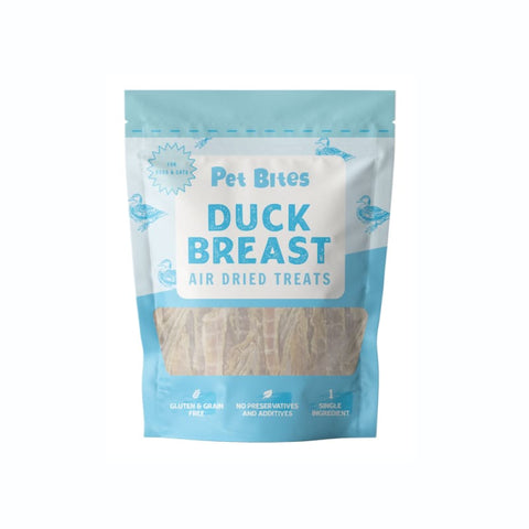 Pet Bites [22% OFF] Pet Bites Duck Breast Air Dried Cat & Dog Treats 400g Dog Food & Treats