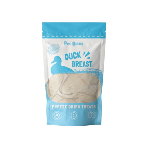 Pet Bites [3 FOR $30 | 37% OFF] Pet Bites Duck Breast Freeze Dried Cat & Dog Treats 99g Dog Food & Treats