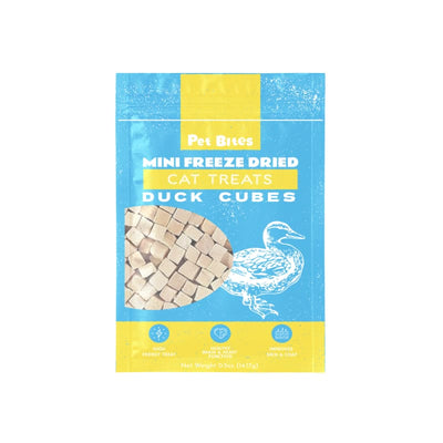 Pet Bites Pet Bites Mini Duck Freeze Dried Cubes Cat Treats 0.5oz Cat Food & Treats