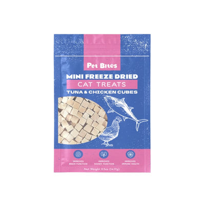 Pet Bites Pet Bites Mini Tuna & Chicken Freeze Dried Cubes Cat Treats 0.5oz Cat Food & Treats