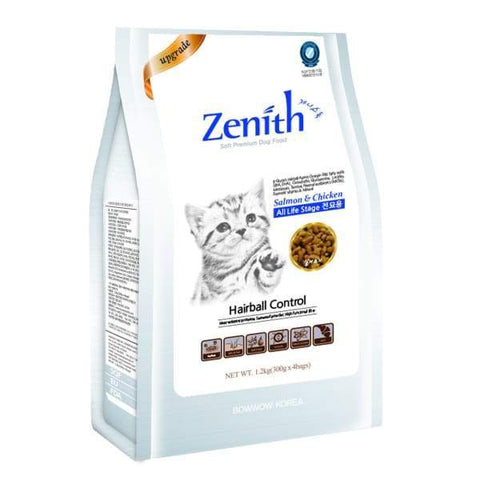 Bow Wow Zenith Bow Wow Zenith Hairball Control Semi-Moist Dry Cat Food 1.2kg Cat Food & Treats