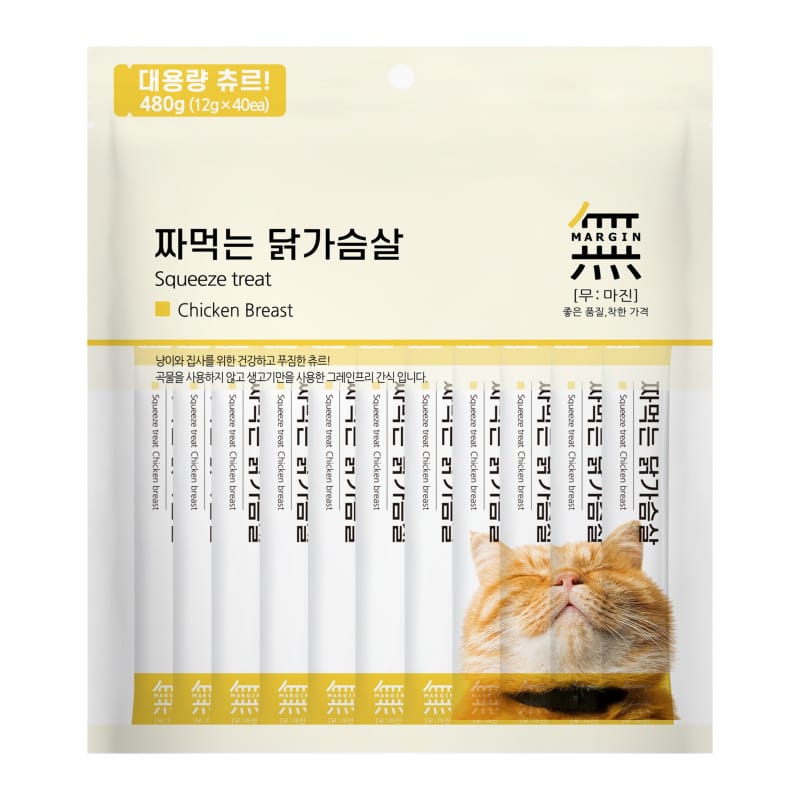 Bow Wow Bow Wow Mumargin Squeeze Chicken Wet Cat Treats 480g General