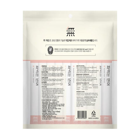 Bow Wow Bow Wow Mumargin Squeeze Salmon Wet Cat Treats 480g Cat Food & Treats