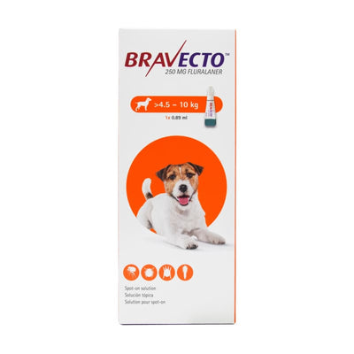 Bravecto Bravecto Flea & Tick Spot On Solution for Small Dogs (4.5kg – 10kg) Dog Healthcare