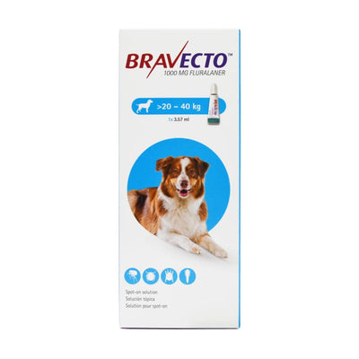 Bravecto Bravecto Flea & Tick Spot On Solution for Large Dogs (20kg – 40kg) Dog Healthcare