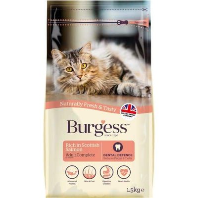 Burgess Burgess Scottish Salmon Adult Dry Cat Food 1.5kg Cat Food & Treats