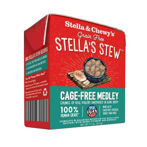 Stella & Chewys Stella & Chewys Cage-Free Medley Stew (Chicken Turkey & Duck) Wet Dog Food Dog Food & Treats
