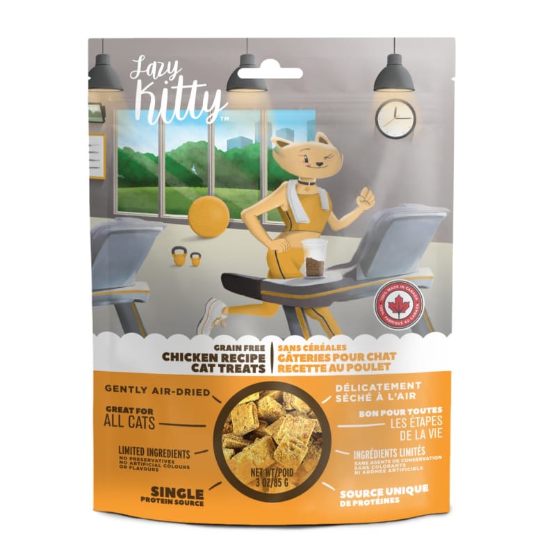 Canadian Jerky Canadian Jerky Lazy Kitty Grain-free Chicken Recipe Air-dried Cat Treats 3oz Cat Food & Treats