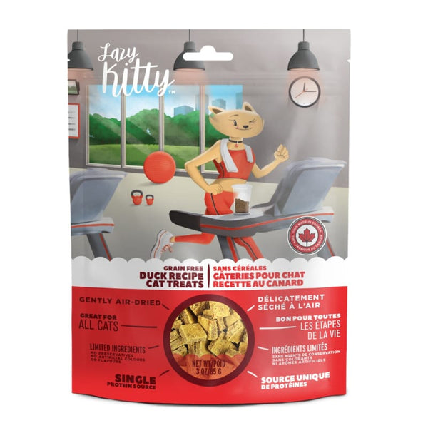 Canadian Jerky Canadian Jerky Lazy Kitty Grain-free Duck Recipe Air-dried Cat Treats 3oz Cat Food & Treats