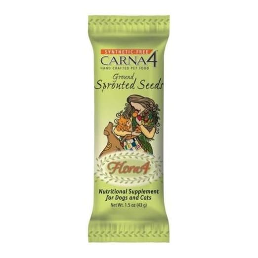 Carna4 [28% OFF] Carna4 Flora4 Ground Sprouted Seeds Food Topper for Dogs & Cats 12 Packets Dog Food & Treats