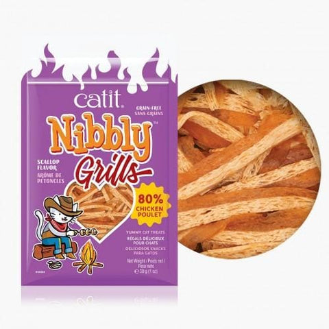 Catit Catit Nibbly Grill Chicken & Scallop Cat Treats 30g x 3 Cat Food & Treats
