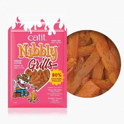 Catit Catit Nibbly Grill Chicken & Shrimp Cat Treats 30g x 3 Cat Food & Treats