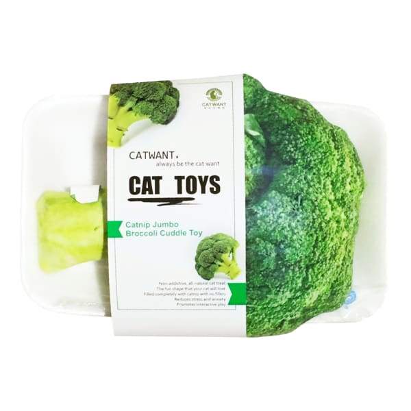Catwant Catwant Jumbo Cuddle Broccoli Cat Toy 20cm Cat Accessories