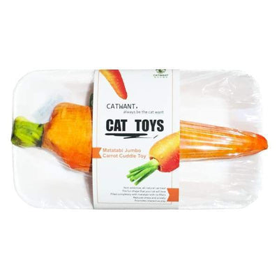 Catwant Catwant Jumbo Cuddle Carrot Cat Toy 20cm Cat Accessories