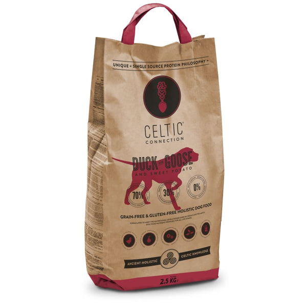 Celtic Connection [LIMITED-TIME 25% OFF 2.5KG BAG] Celtic Connection Duck With Goose & Sweet Potato Dry Dog Food (2 Sizes) Dog Food & Treats