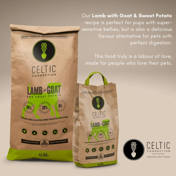 Celtic Connection [LIMITED-TIME 25% OFF 2.5KG BAG] Celtic Connection Lamb With Goat & Sweet Potato Dry Dog Food (2 Sizes) Dog Food & Treats
