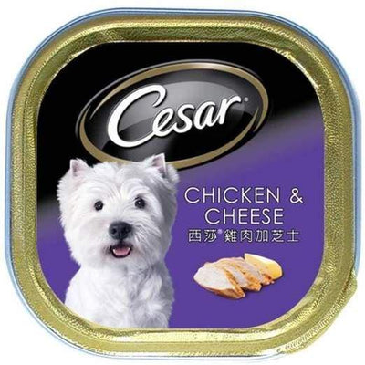 Cesar Cesar Chicken & Cheese Pate Tray Dog Food 100g Dog Food & Treats