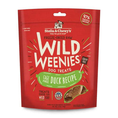 Stella & Chewys Stella & Chewys Wild Weenies Duck Recipe Grain Free Freeze Dried Dog Treats 3.25oz Dog Food & Treats