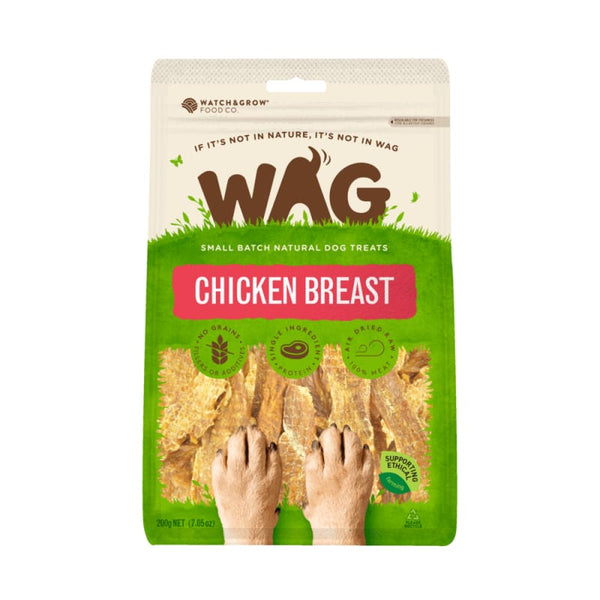 WAG WAG Chicken Breast Air-Dried Dog Treats 200g Dog Food & Treats