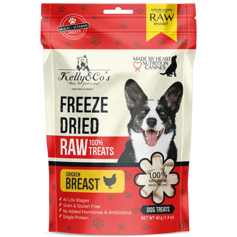 Kelly & Co’s Kelly & Co’s Chicken Breast Freeze-Dried Raw Dog Treats 40g Dog Food & Treats