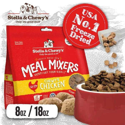 Stella & Chewys [18oz: FREE 1 X STELLA STEW WORTH $7.50] Stella & Chewys Chewys Chicken Raw Freeze-Dried Meal Mixers Dog Food & Treats