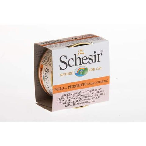Schesir Schesir Chicken with Ham in Gravy Canned Cat Food 70g Cat Food & Treats