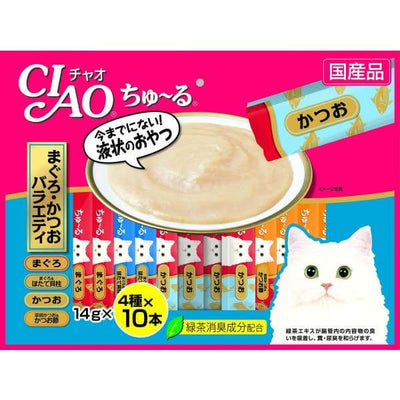 Ciao Ciao ChuRu 40p Tuna Maguro Jumbo Mix Cat Treats 560g (14g x 40) Cat Food & Treats