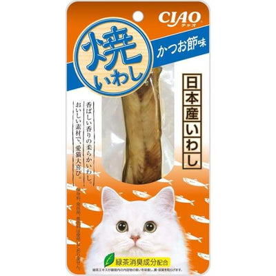 Ciao [8% OFF BUNDLE] Ciao Grilled Iwashi Fillet Bonito Flavour 18g Cat Food & Treats