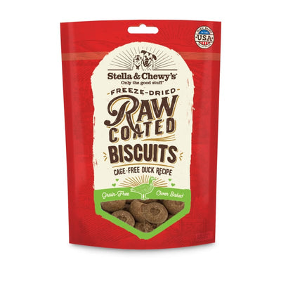 Stella & Chewy’s Stella & Chewy’s Raw Coated Biscuits Duck Dog Treats 9oz Dog Food & Treats
