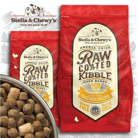 Stella & Chewys [15% OFF + FREE FOOD & TREATS*] Stella & Chewys Freeze-Dried Raw Coated Kibble Chicken Dry Dog Food Dog Food & Treats