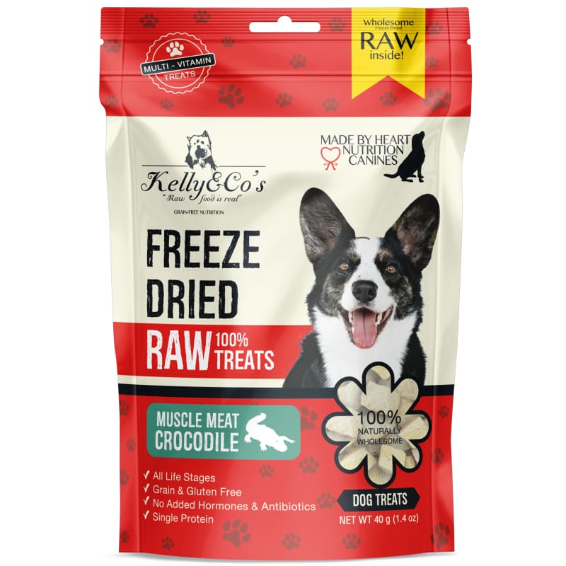 Kelly & Co’s Kelly & Co’s Crocodile Muscle Meat Freeze-Dried Raw Dog Treats 40g Dog Food & Treats