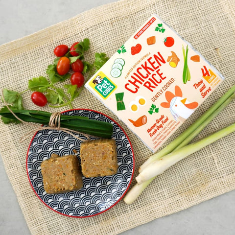 Pet Cubes PetCubes Gently Cooked Chicken Rice Frozen Dog Food 320g Dog Food & Treats