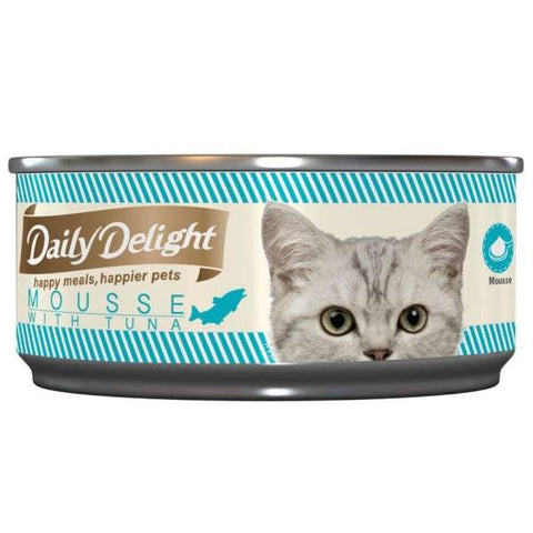 Daily Delight Daily Delight Mousse With Tuna Canned Cat Food 80g Cat Food & Treats