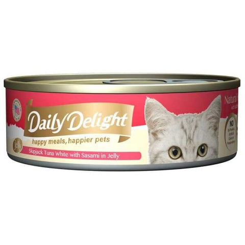 Daily Delight Daily Delight Skipjack Tuna White with Sasami in Jelly Canned Cat Food 80g Cat Food & Treats
