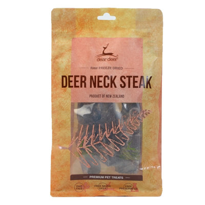 Dear Deer Dear Deer Neck Steak Freeze Dried Dog & Cat Treats 100g Dog Food & Treats