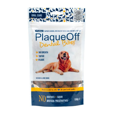 ProDen ProDen PlaqueOff Dental Bites for Medium/Large Dogs 150g Dog Food & Treats