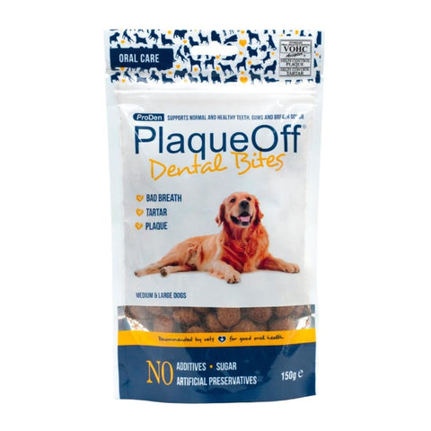 ProDen ProDen PlaqueOff Dental Bites for Medium/Large Dogs 150g Dog Food & Treats