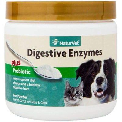 NaturVet NaturVet Digestive Enzymes Plus Pre & Probiotics Powder For Dogs & Cats Dog Healthcare