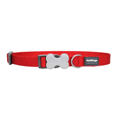 Red Dingo Red Dingo Bucklebone Classic Red Dog Collar (4 Sizes) Dog Accessories