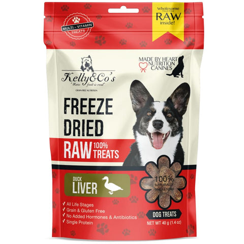 Kelly & Co’s Kelly & Co’s Duck Liver Freeze-Dried Raw Dog Treats 40g Dog Food & Treats