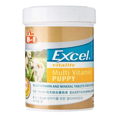 Excel [10% OFF] Excel 8-in-1 Multi-Vitamin Tabs for Puppies 100 tabs Dog Healthcare
